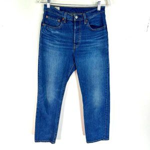 Levis Premium Womens 501 Jeans Size 27x26 High Rise Big E